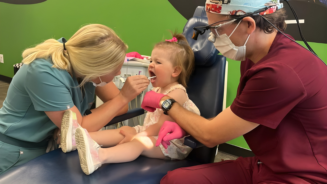 Dr WIley and her assistant with the patient